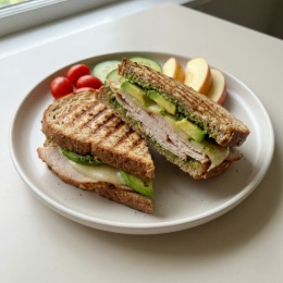 Turkey avocado panini